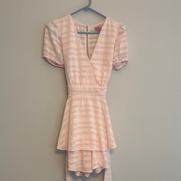 miami Dresses & Skirts - Miami Blush Striped Mini Dress